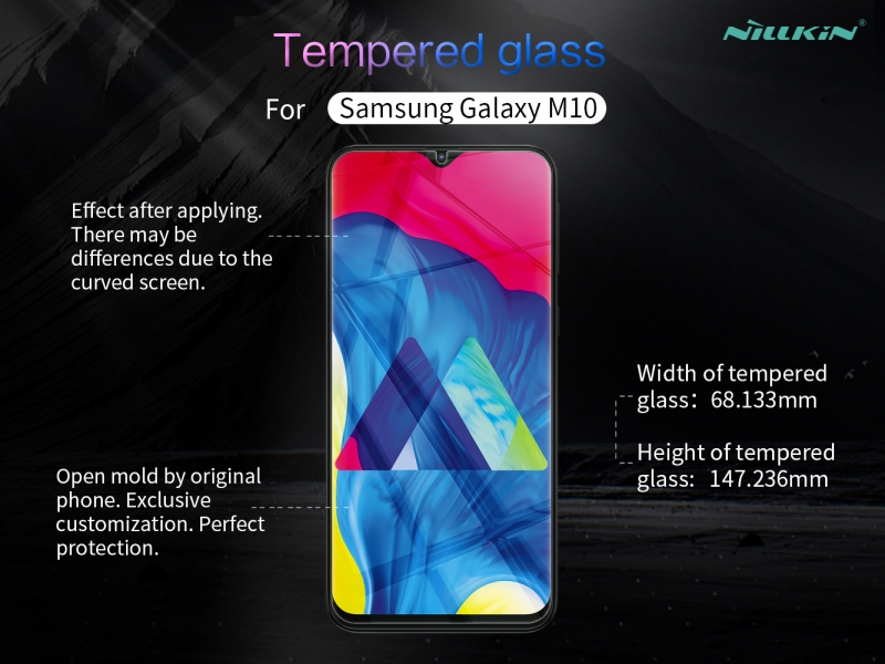 Miếng Dán Kính Cường Lực Samsung Galaxy M10 Nillkin 9h+ Pro có khả năng chống dầu, hạn chế bám vân tay cảm giác lướt cũng nhẹ nhàng hơn.